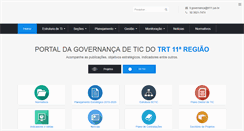 Desktop Screenshot of governanca.trt11.jus.br