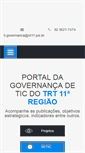 Mobile Screenshot of governanca.trt11.jus.br